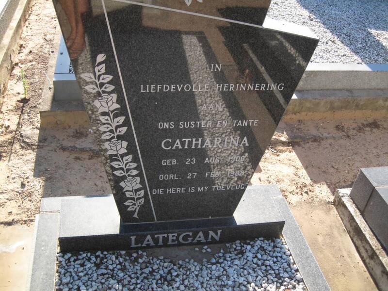 LATEGAN Catharina 1900-1988