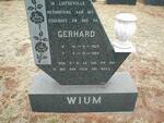 WIUM Gerhard 1929-1984