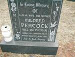 PEACOCK Mildred nee DU PLESSIS 1947-1985
