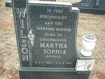 WILSON Martha Sophia geb. REYNEKE 1900-1985