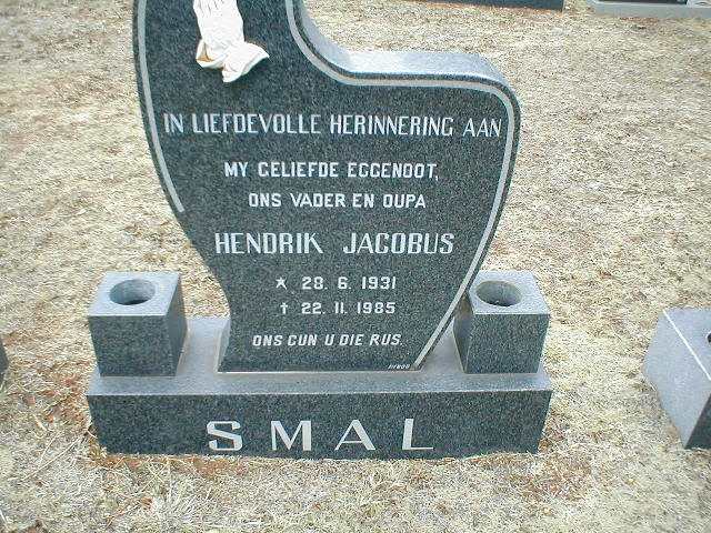 SMAL Hendrik Jacobus 1931-1985