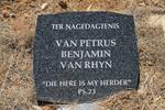 RHYN Petrus Benjamin, van