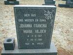 VILJOEN Johanna Francina Maria 1917-1982