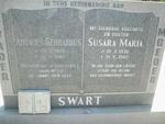 SWART Andries Gerhardus 1926-1985 & Susara Maria 1938-1982