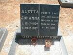 OOSTHUIZEN Aletta Johanna 1924-1987