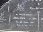 GOUSSARD Gerhardus Jacobus 1898-1971 & Petronella Jacoba VAN STADEN 1901-1974