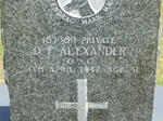 ALEXANDER D.F. -1942