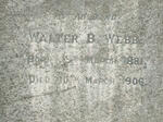 WEBB Walter B.  1881-1906