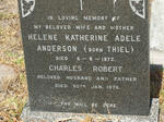 ANDERSON Charles Robert  -1976 & Helene Katherine Adele THIEL  -1972