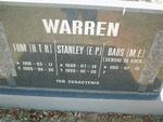 WARREN H.T.R. 1918-1990 :: WARREN  E.P. 1949-1995 :: WARREN M.E. nee DE KOCK 1915-