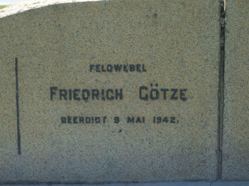 GÖTZE Friedrich −1942