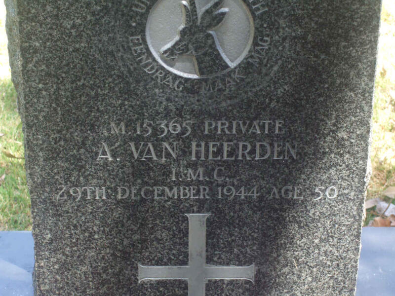 HEERDEN A., van −1944