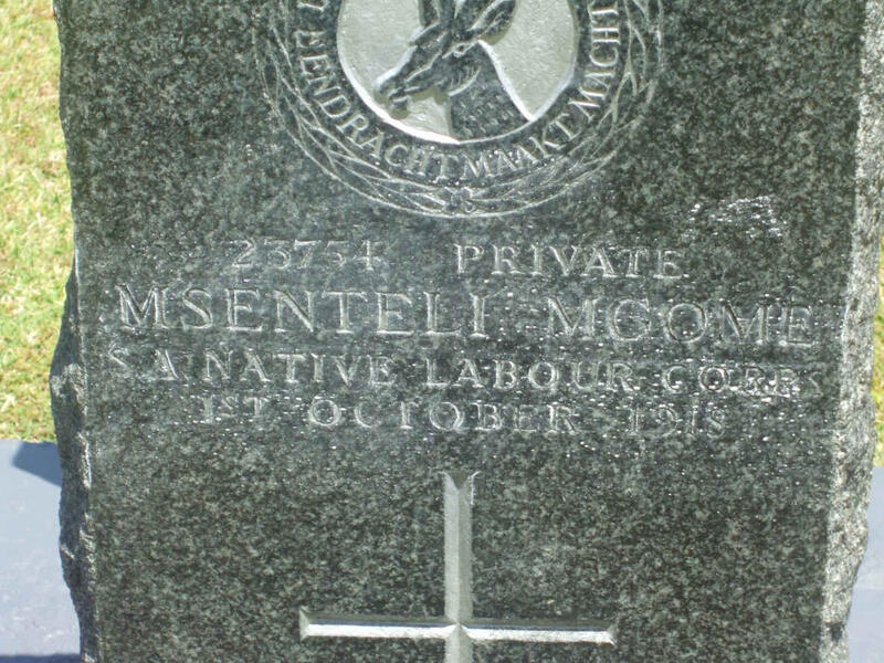 MGOME Msenteli −1918