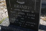 BRANDT Max John Elias 1905-1982 & Louise JOSEPH 1903-1981