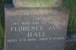 BALL Florence Jane 1908-1960