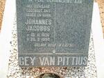 PITTIUS Johannes Jacobus, Gey van 1936-1992