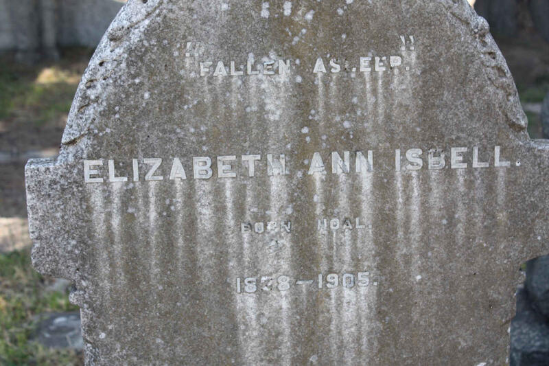ISBELL Elizabeth Ann nee HOAL 1828-1905