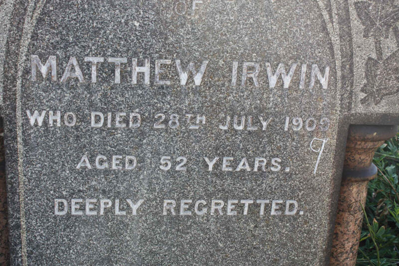 IRWIN Matthew -1909