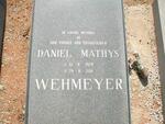 WEHMEYER Daniel Mathys 1929-1991