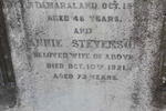 STEVENSON Richard -1894 & Annie -1921