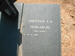 TERBLANCHE Christien A.A. geb. VAN STADEN 1950-