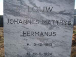 LOUW Johannes Matthys Hermanus 1913-1994