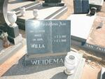WEIDEMAN Willa 1921-1988