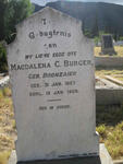 BURGER Magdalena C. nee BOONZAIER 1867-1929