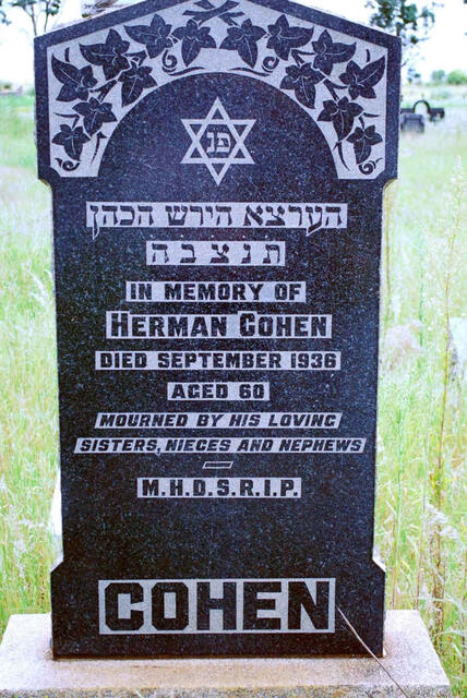COHEN Herman -1936