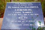 LIEBENBERG Hendrina Jacomina nee SLABBER 1877-1945