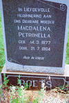 ROETS Magdalena Petronella 1877-1964
