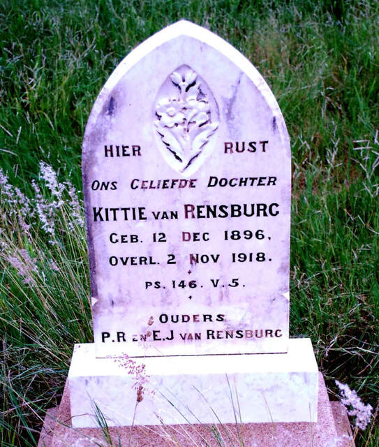 RENSBURG Kittie, van 1896-1918