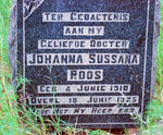 ROOS Johanna Sussana 1910-1925