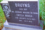 BRUYNS Engela Maria nee JACOBS 1883-1975