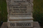 BUISSON Jacoba, du nee CILLIERS 1886-1918