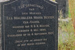 BESTER Lea Magdalena Maria nee FOURIE 1849-1927