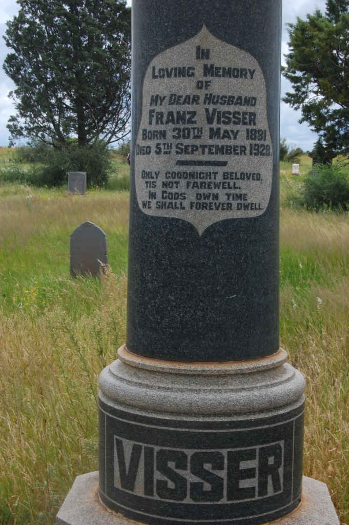 VISSER Franz 1881-1928