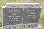 WESTHUIZEN Nicolaas Burger 1869-1954 & Susanna Maria DU PLESSIS 1876-1946