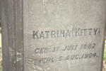 SCHOOR Katrina, van 1882-1904
