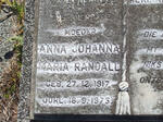 RANDALL Anna Johanna Maria 1917-1975
