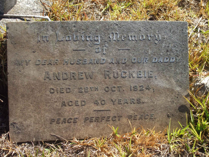 RUCKBIE Andrew -1924