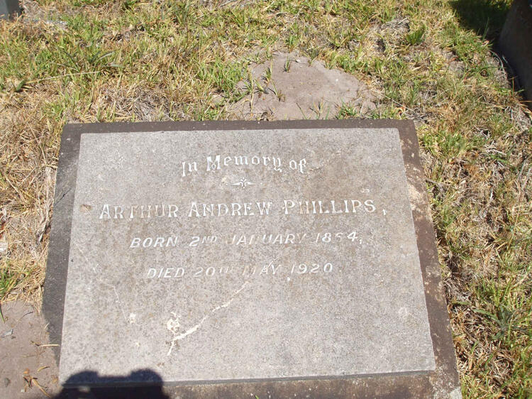 PHILLIPS Arthur Andrew 1864-1920