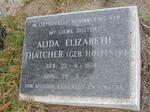 THATCHER Alida Elizabeth nee HOEPFNER 1924-1962