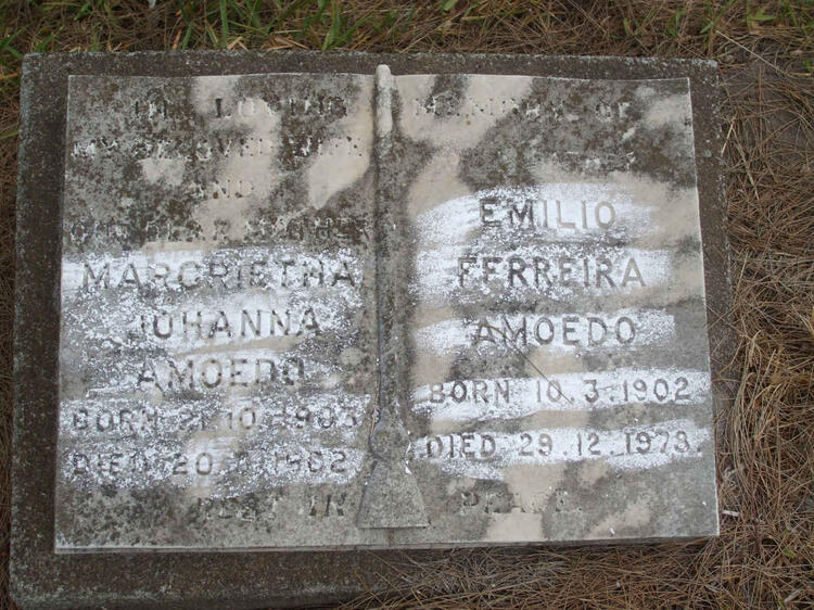 AMOEDO Emilio Ferreira 1902-1978 & Margrietha Johanna 1903-1962