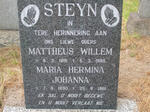 STEYN Mattheus Willem 1891-1985 & Maria Hermina Johanna 1890-1961