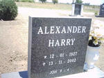 ALEXANDER Harry 1927-2002