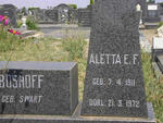 BOSHOFF Aletta E.F. nee SWART 1911-1972
