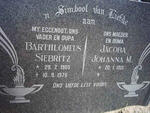 JONGH Barthlomeus Siebritz, de 1905-1976 & Jacoba Johanna M. 1915-