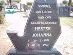 WET Hester Johanna 1929-2002