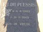 PLESSIS F.J., du 1909-1969